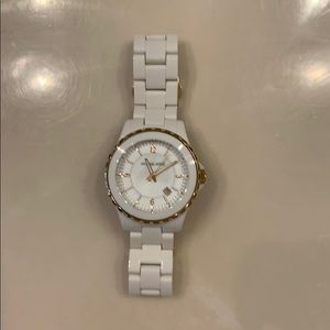 White and gold Michael Kors watch